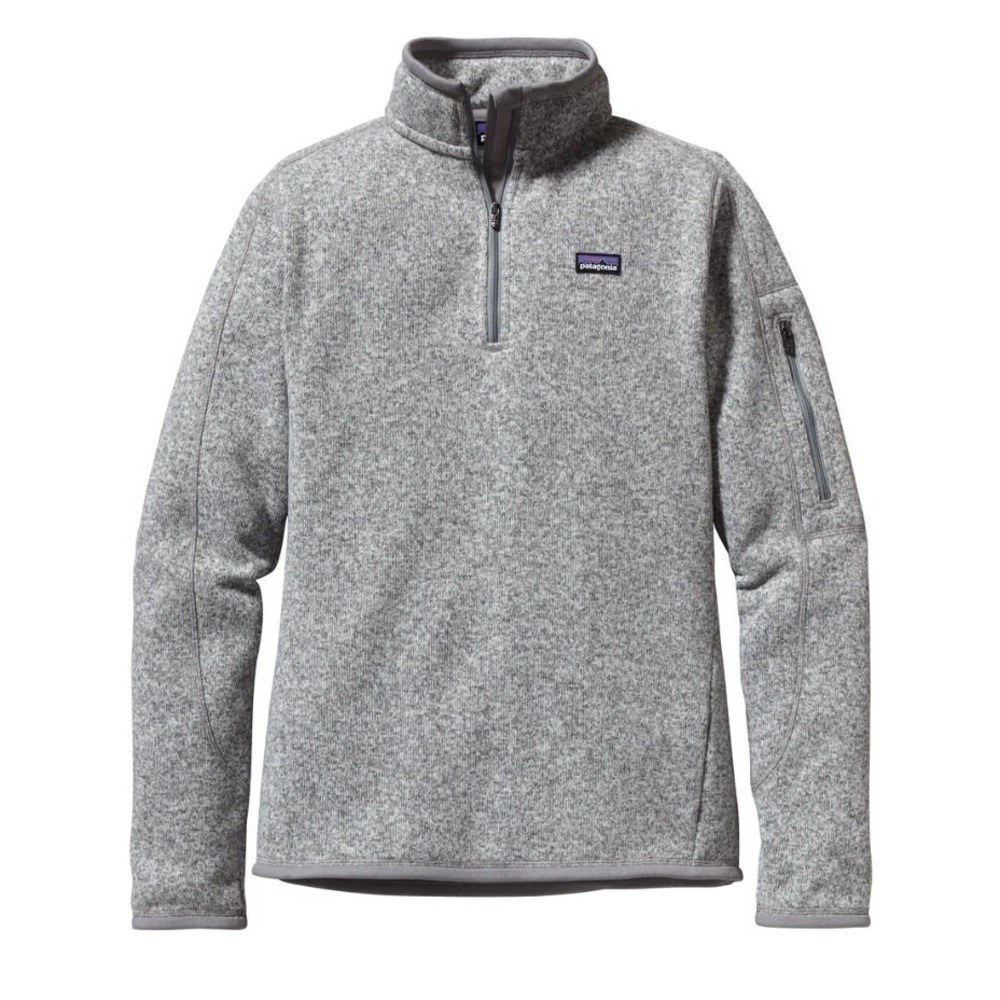 Patagonia Better Sweater Sweatshirt Womens Small Gray Fleece Half Zip Pullover